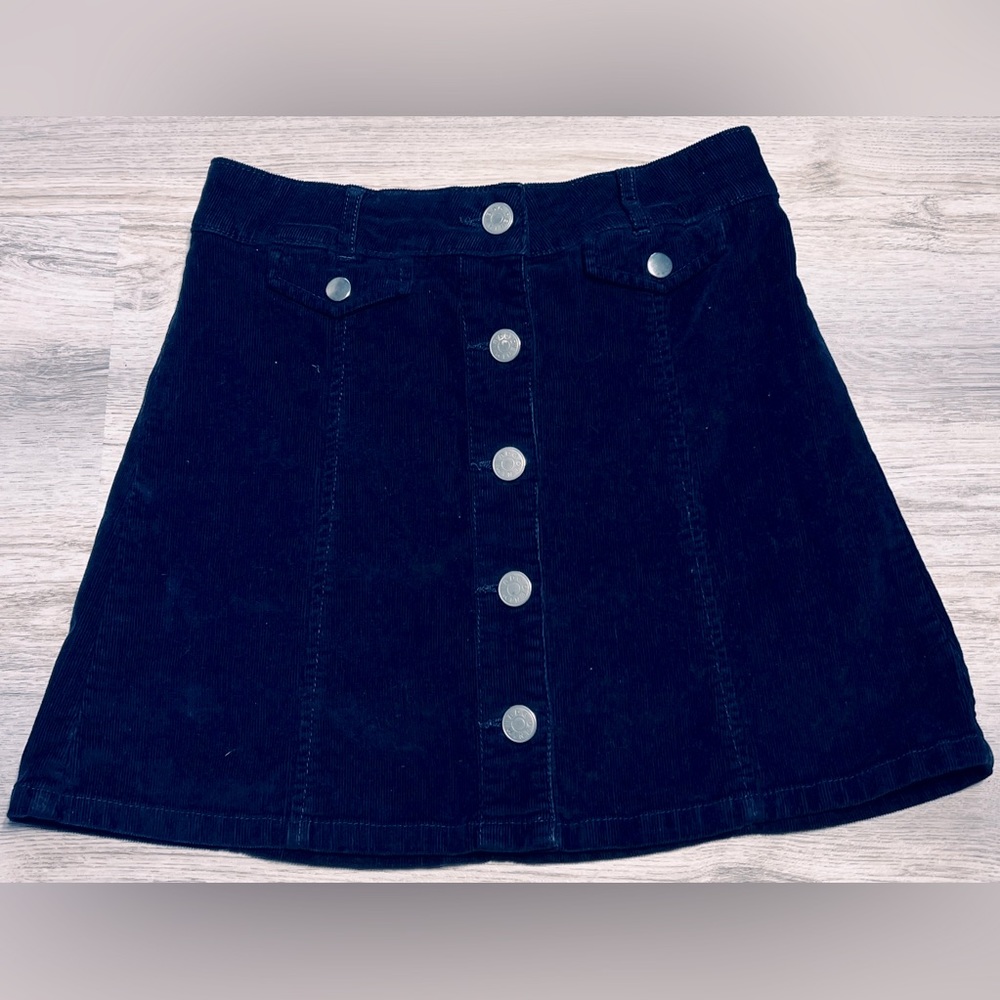 BDG Urban Outfitters Corduroy Bottom Down at the Front Mini Skirt Size 0